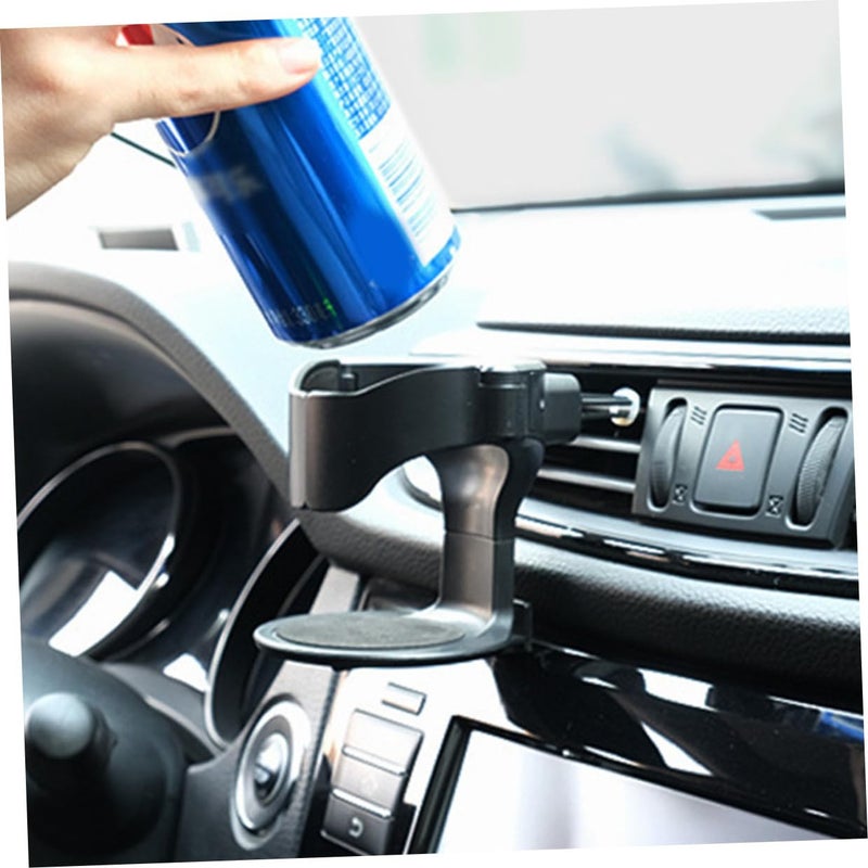 Black Car Vent Cup Holder Beverage Bottle Organizer Compatible with Most Vehicles - Image 5