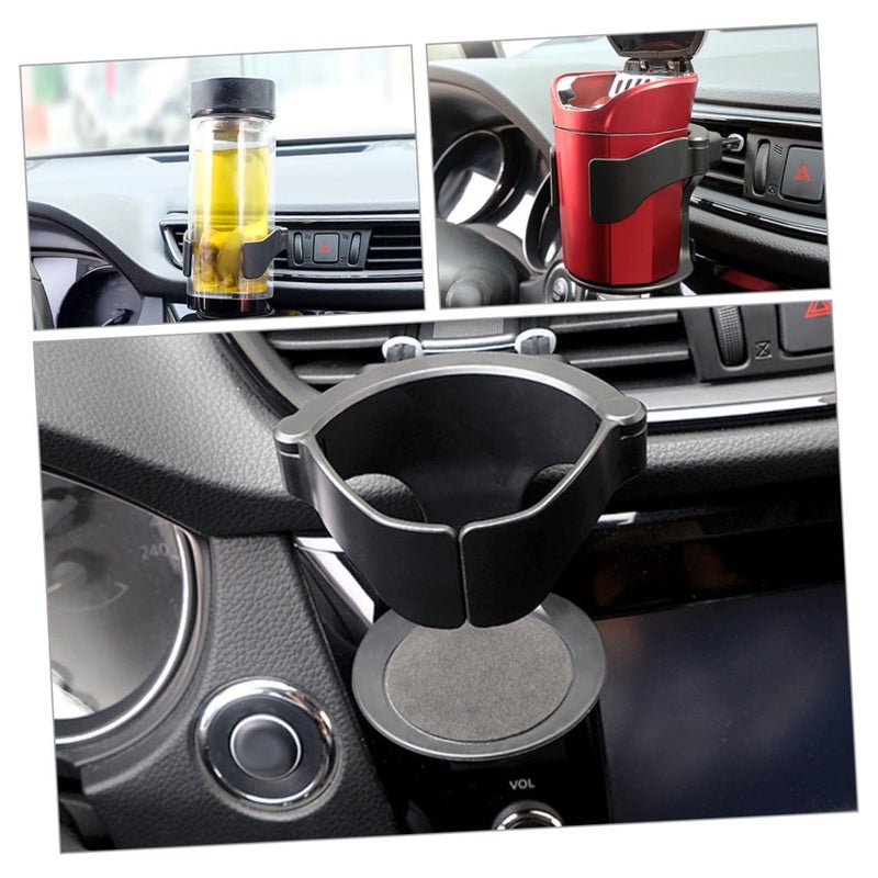 Black Car Vent Cup Holder Beverage Bottle Organizer Compatible with Most Vehicles - Image 4