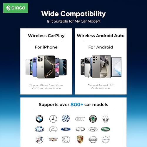 SIAGO SIA392 Smart Dongle for Wire CarPlay & Android Auto | Wi-Fi Enabled with Google Play Support - Image 5