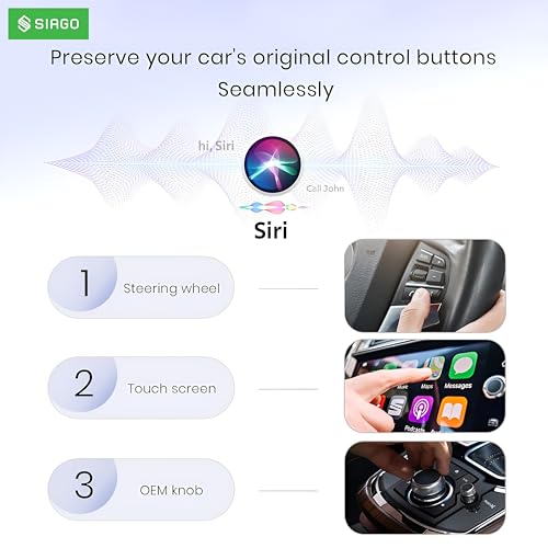 SIAGO SIA392 Smart Dongle for Wire CarPlay & Android Auto | Wi-Fi Enabled with Google Play Support - Image 4