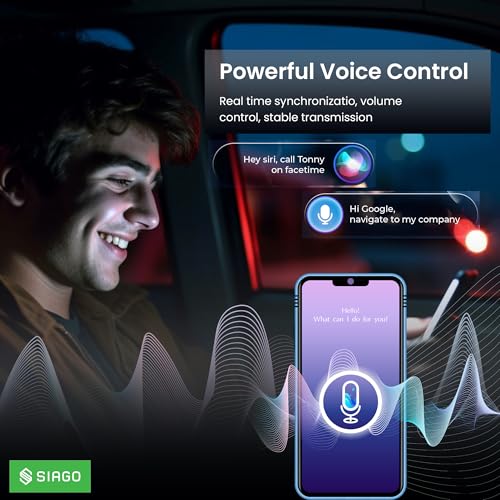 SIAGO SIA392 Smart Dongle for Wire CarPlay & Android Auto | Wi-Fi Enabled with Google Play Support - Image 2