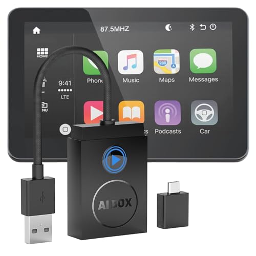 SIAGO SIA392 Smart Dongle for Wire CarPlay & Android Auto | Wi-Fi Enabled with Google Play Support - Image 1