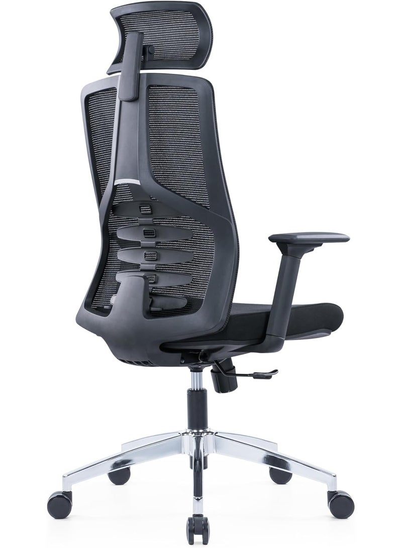 Kaliber Office Chair with Lumbar Support and Adjustable Armrests for Enhanced Comfort and Posture Support - Image 2