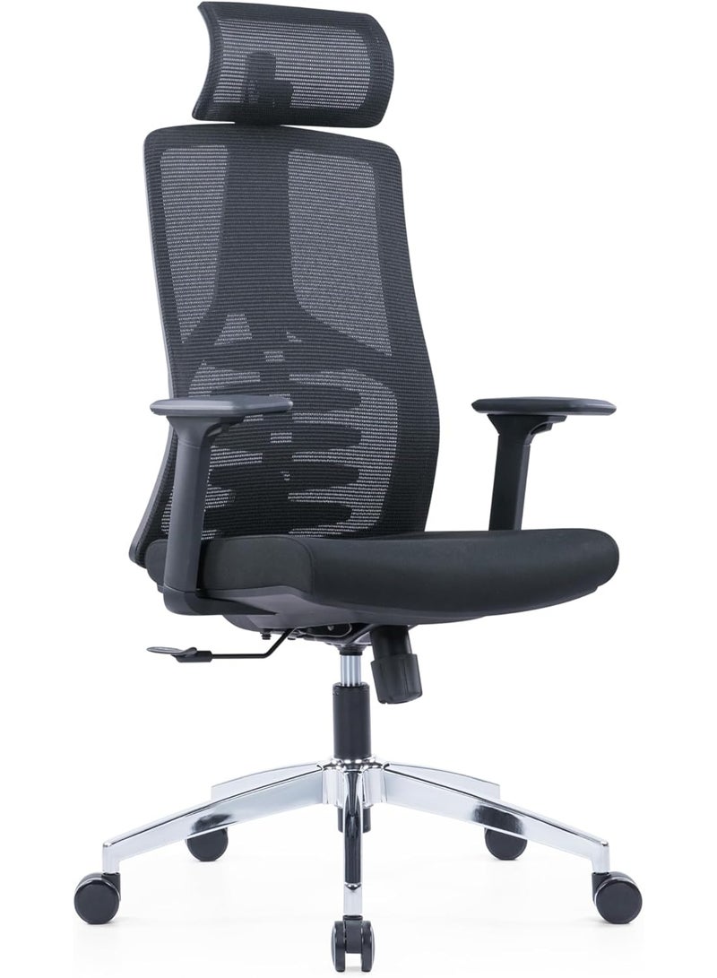 Kaliber Office Chair with Lumbar Support and Adjustable Armrests for Enhanced Comfort and Posture Support - Image 5