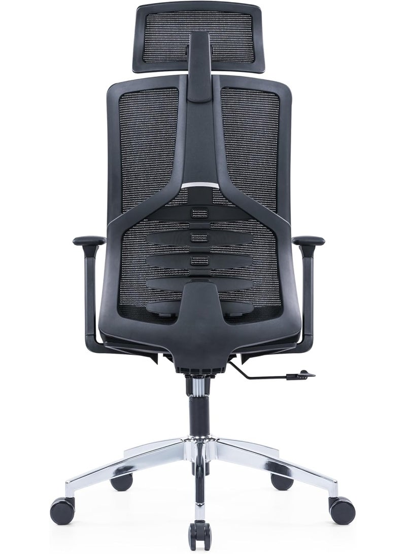 Kaliber Office Chair with Lumbar Support and Adjustable Armrests for Enhanced Comfort and Posture Support - Image 4