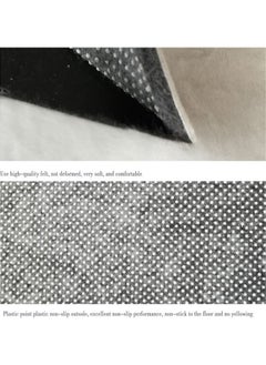 Arabest Warm Luxurious Modern Printed Rectangular Anti-Slip Carpet Polypropylene Beige/Black 140x200cm  - Image 2