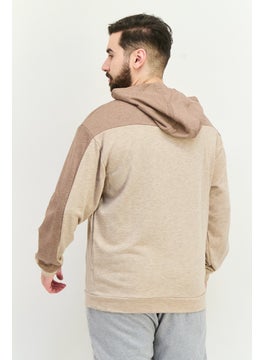 Adidas Men Sportswear Fit Long Sleeves Running Sweatshirt, Tan  - Image 2