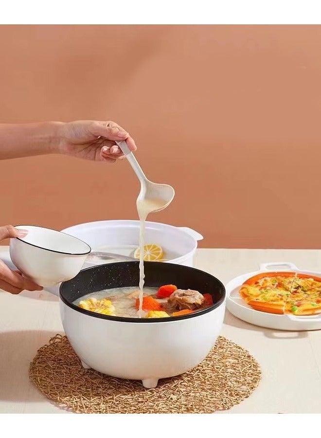 طباخ كهربائي متعدد الوظائف الكل في واحد غير لاصق الكهربائية الساخنة وعاء الأرز طباخ المعكرونة وعاء ستيك رامين الأسرة هدية النوم الأساسية - Image 3