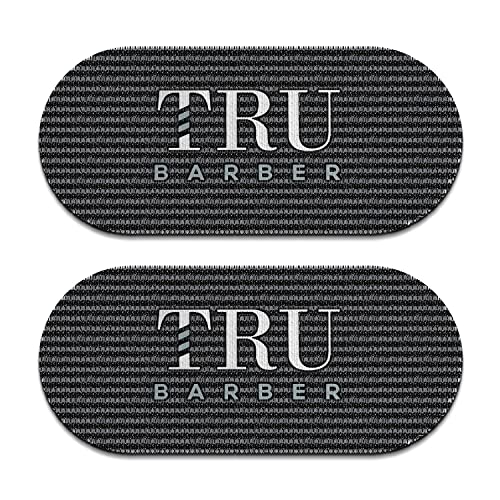 TRU BARBER Hair Grippers for Men and Women 2pcs Salon and Barber Hair Clips for Styling Sectioning Cutting and Coloring Nonslip Grips Hair holder BlackWhite - Image 1