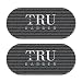 TRU BARBER Hair Grippers for Men and Women 2pcs Salon and Barber Hair Clips for Styling Sectioning Cutting and Coloring Nonslip Grips Hair holder BlackWhite - Image 2