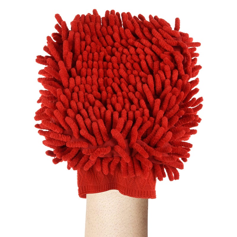 Kuber Industries Kuber Industries Gloves | Microfiber Cleaning Gloves | Chenille Mitts for Kitchen | 50 GSM Hand Duster for Kitchen | Hand Gloves for Car | Duster for Glass | Pack of 4 | Multi - Image 2