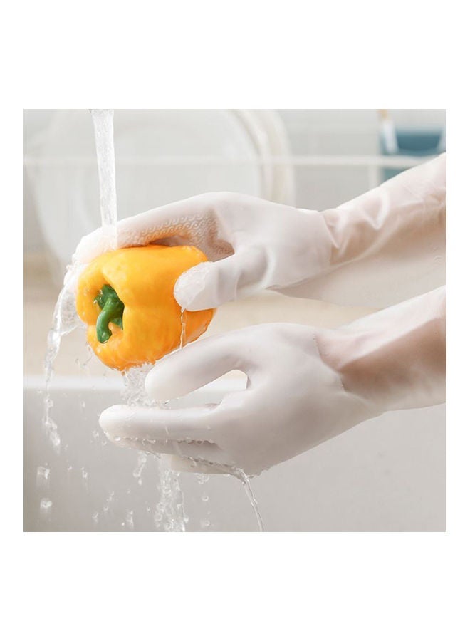 NIBEMINENT Waterproof Dishwashing Gloves White - Image 3