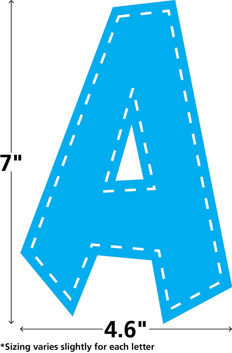 Teacher Created Resources Multi Bright Stitch 7" Fun Font Letters - Image 5