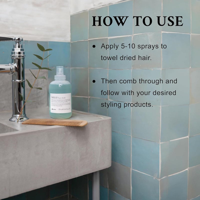 Davines MELU Hair Shield, Heat Protection, Soft And Shiny Results For All Hair Types, 8.42 Fl Oz - Image 3