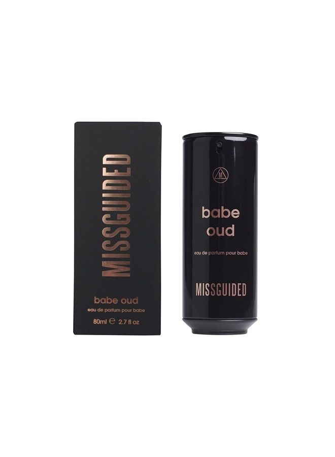 Missguided Babe Oud - Amber Fragrance For Women - Top Notes Of Red Fruits And Pink Pepper - Middle Notes Of Agarwood And Geranium - Base Notes Of Vetiver And Patchouli, 2.7 Oz Edp Spray - Image 1