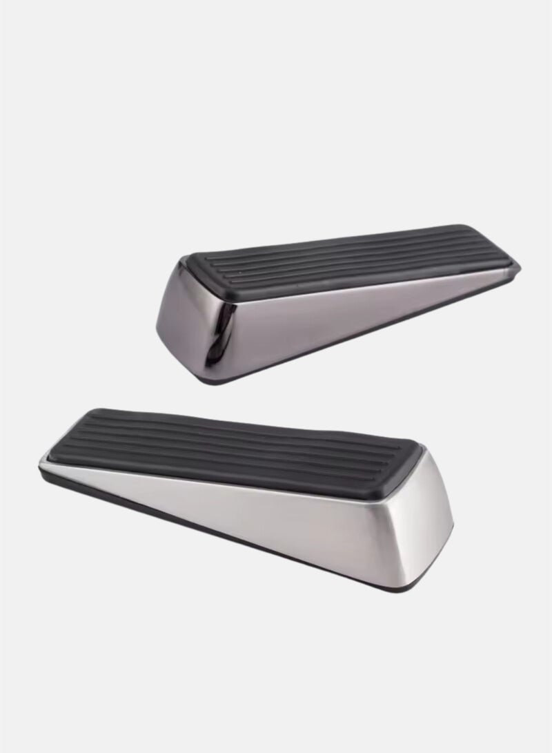 Door Stopper with Organizers (2 Pack), Heavy Duty Door Stop Wedge Made of Premium Quality Zinc and Rubber Suits Any Door and Most Surface  - Image 5