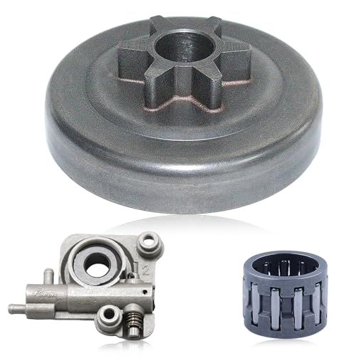 Atunee P021010890 Oil Pump 6T Clutch Drum for Echo CS3000 CS330MX4 CS330T CS355T CS300 CS301 CS340 CS341 Chainsaw Parts Replace 17500539133 P021010890 - Image 1