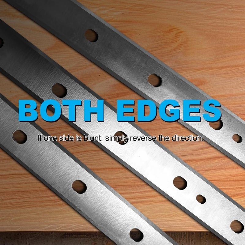 Asieg Tool HSS Planer Blades Knives for DeWalt DW735 7352 735X Thickness Planers with 13 Inch Replacement Heat Treated Double edge 1 Set (3 pcs) - Image 3