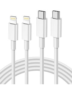 USB C to Lightning Cable 3FT 2Pack [Apple MFi Certified], Power Delivery iPhone Cables Type C iPhone Charger Cord Fast Charging Compatible iPhone 14 13 12 11 Pro Max X XS XR 8 7 6s Plus SE