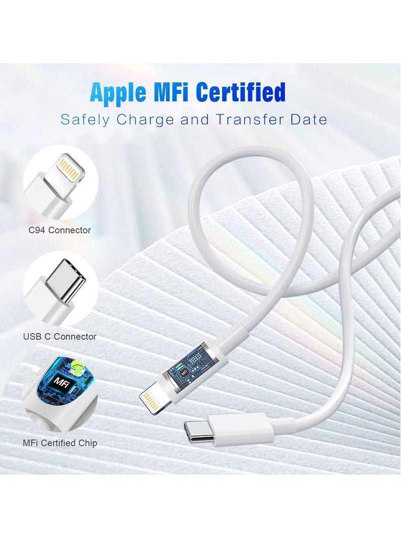 General - USB C to Lightning Cable 3FT 2Pack [Apple MFi Certified], Power Delivery iPhone Cables Type C iPhone Charger Cord Fast Charging Compatible iPhone 14 13 12 11 Pro Max X XS XR 8 7 6s Plus SE - Image 1