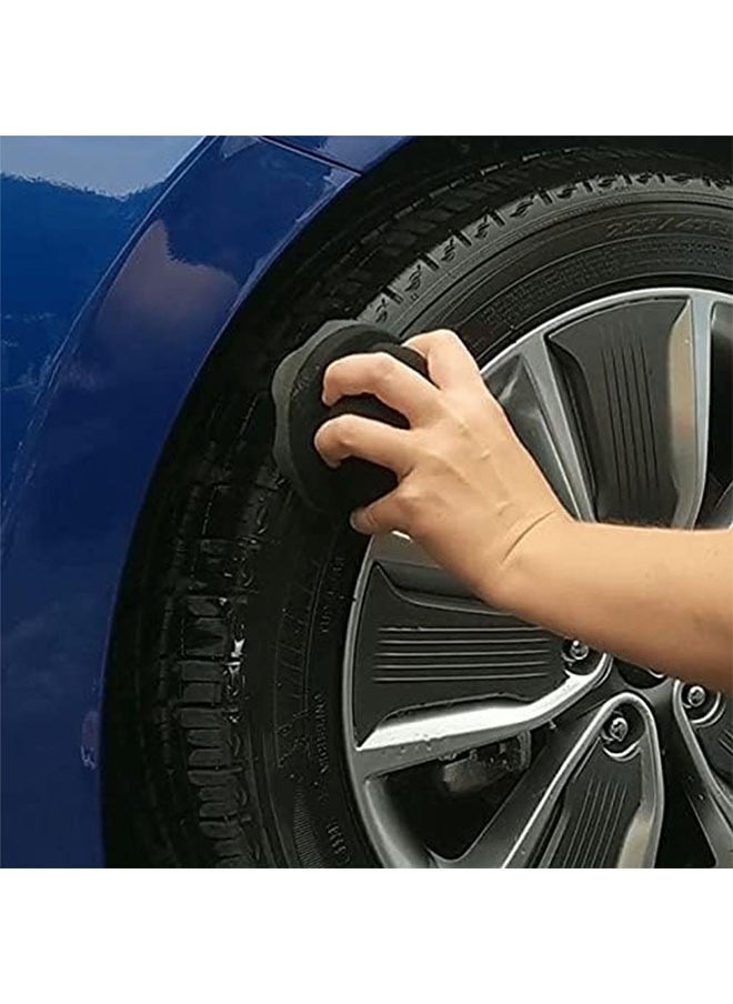 Generic - 2 Pack Large Tire Shine Applicator Pad, Durable and Reusable Hex-Grip Tire Dressing Applicator Pad for Applying Tire Shine - Image 1