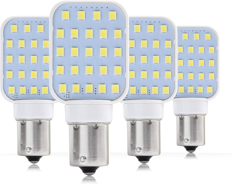 Leisure LED 4 Pack Leisure LED RV Interior Light Bulbs - Super Bright 312 Lumen 1141 1156 BA15S 24-SMD - Image 1