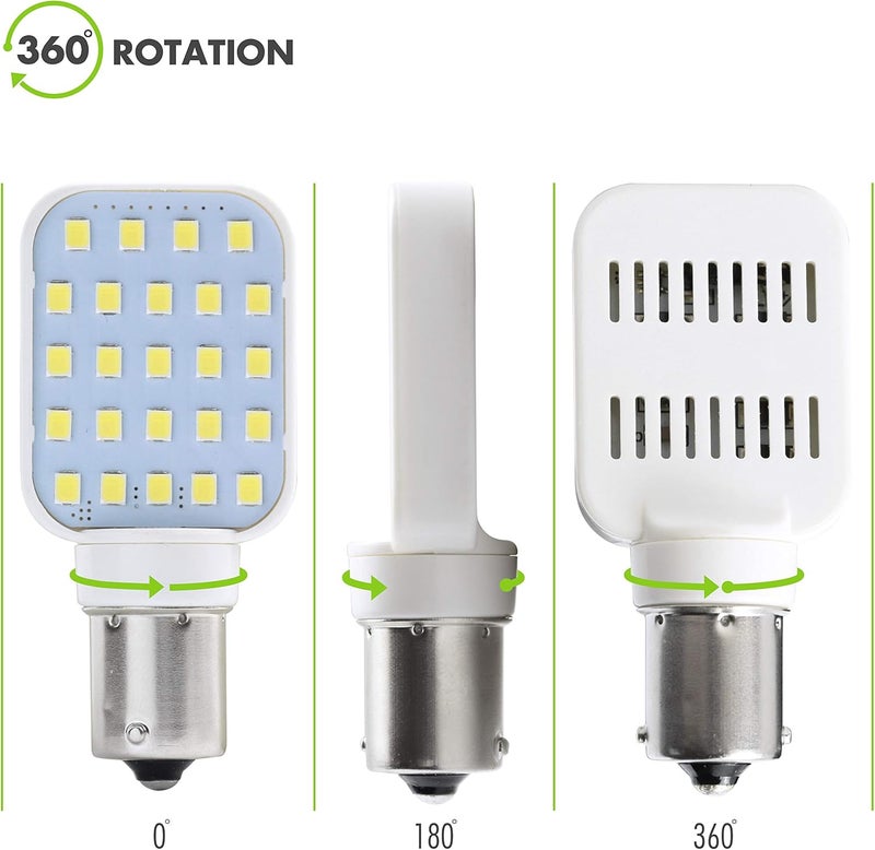 Leisure LED 4 Pack Leisure LED RV Interior Light Bulbs - Super Bright 312 Lumen 1141 1156 BA15S 24-SMD - Image 3