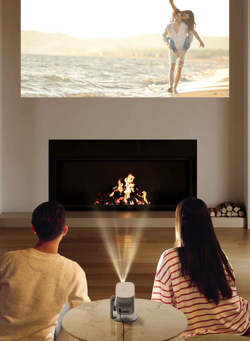 XGIMI Mogo 2 Pro | Full HD Portable Projector, 400 ISO Lumens, Up to 200" Screen Size, 2x 8W Dolby Audio, Androidtv, PowerBank Supported, for Home/Office/Camping - Space Grey