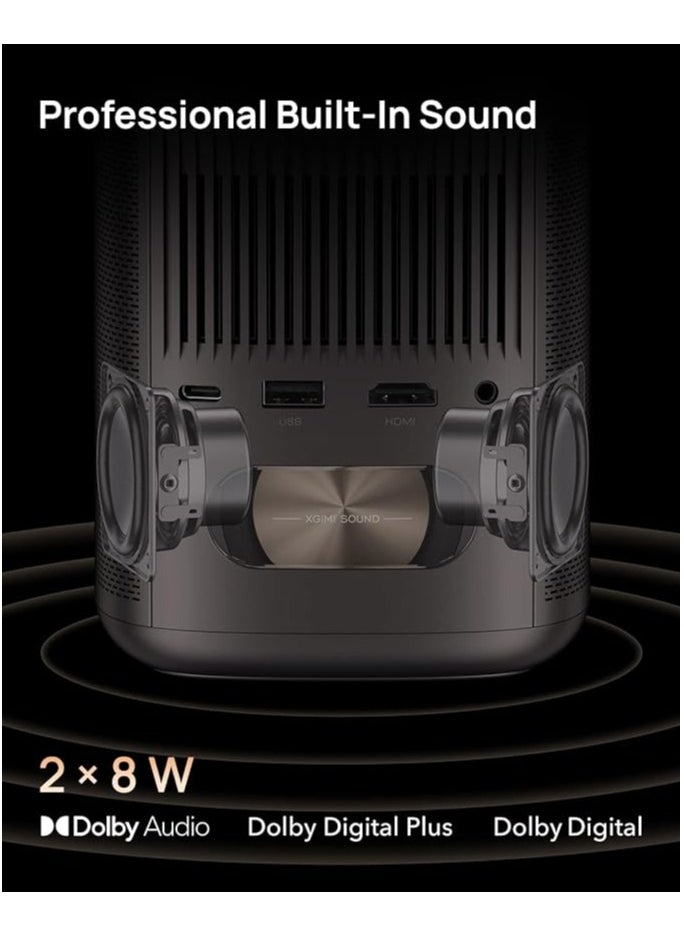 XGIMI - Mogo 2 Pro | Full HD Portable Projector, 400 ISO Lumens, Up to 200" Screen Size, 2x 8W Dolby Audio, Androidtv, PowerBank Supported, for Home/Office/Camping - Space Grey - Image 1