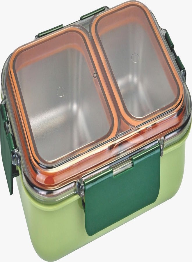 Maxfresh Stainless Steel Dazzle Duo Kids Lunch Box - Image 3