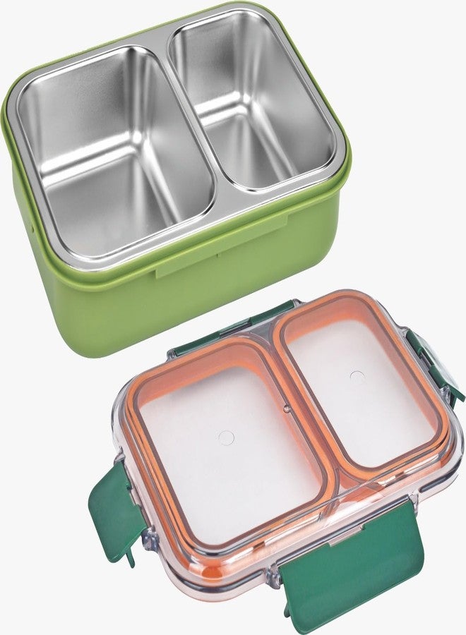 Maxfresh Stainless Steel Dazzle Duo Kids Lunch Box - Image 1
