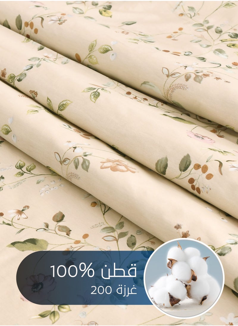 Cotton Floral Comforter Sets, Fits 160 x 200 cm Queen Size Bed, 5 Pcs, 100% Cotton 200 Thread Count, With Removable Filling, Veronica Series - pzsku/ZA07201A43A5B37253CE4Z/45/_/1714557281/ce83433c-2a18-4553-929e-648bf462bd8a