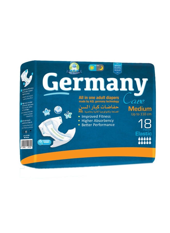 Germany 18 Pieces Adult Diapers Size Medium 