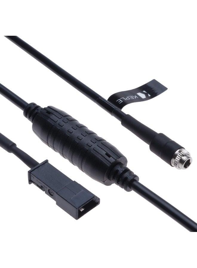 Keple AUX Input Audio Cable Car Adapter Compatible with B M W E39 E46 E53 BM54 X5 16:9 Screen CD Player Navigation Nav - Image 1