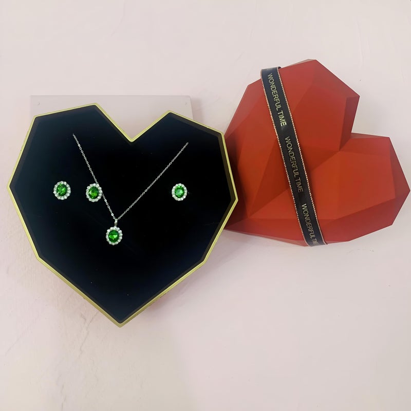 Heart-Shaped Gift Box - Large Size Velvet-Lined Premium Packaging for Jewelry and Romantic Presents, Elegant and Durable Design - Image 3