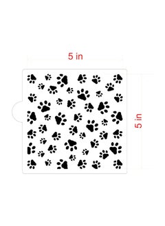 Designer Stencils Mini Dog Paws Allover Cookie and Craft Stencil CM007 by Designer Stencils  - Image 4