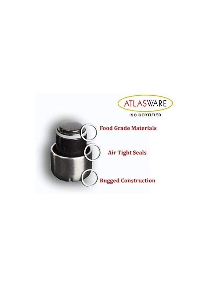 Atlasware Stainless Steel Vacuum Bottle Grey 500ml - Image 5