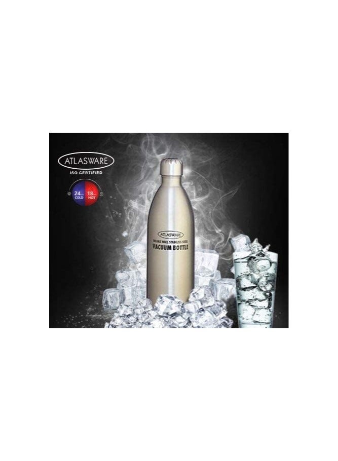 Atlasware Stainless Steel Vacuum Bottle Grey 500ml - Image 4