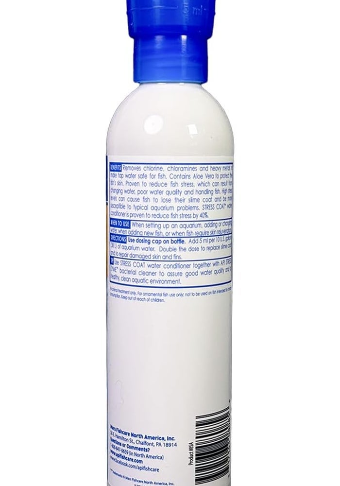 API Stress Coat Water Conditioner, 8 Fl Oz - Removes Chlorine and Heavy Metals, Contains Aloe Vera for Fish Health - Image 2