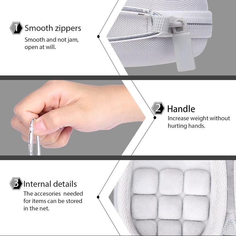 co2CREA Hard Case replacement for Logitech MX Anywhere 3S Anywhere 3 Anywhere 2S Anywhere 2 Compact Performance Mouse (Pale Grey Case) - Image 4