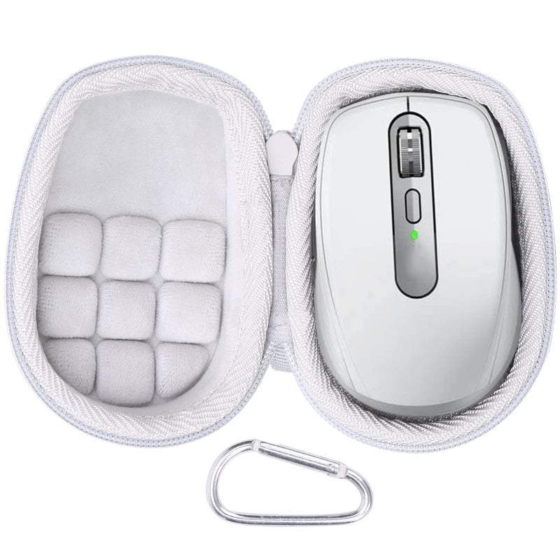 co2CREA Hard Case replacement for Logitech MX Anywhere 3S Anywhere 3 Anywhere 2S Anywhere 2 Compact Performance Mouse (Pale Grey Case) - Image 1