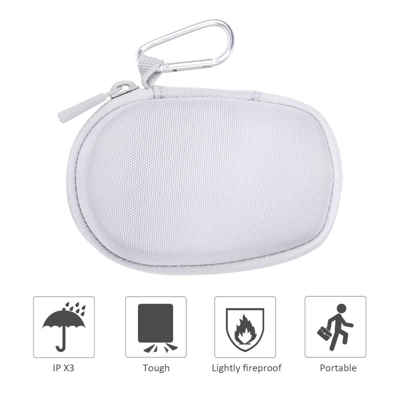 co2CREA Hard Case replacement for Logitech MX Anywhere 3S Anywhere 3 Anywhere 2S Anywhere 2 Compact Performance Mouse (Pale Grey Case) - Image 5