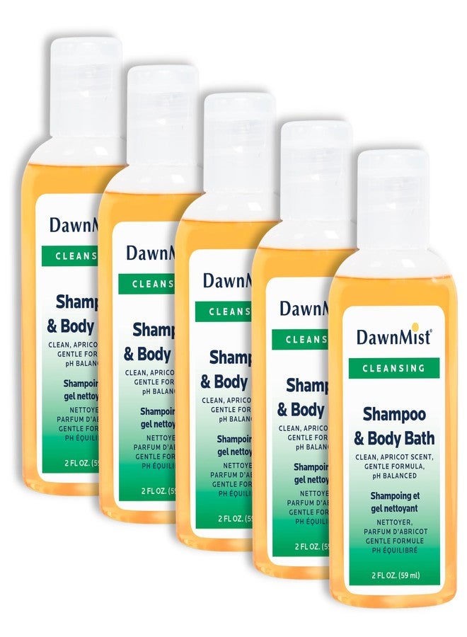 DawnMist Dukal DawnMist Shampoo & Body Bath with Dispensing Cap, 2 oz. Bottle (Pack of 5) - Image 1