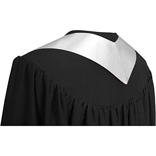 Endea Graduation Endea White Graduation Stole - Plain Color, Unisex, 62" Graduation Sash (White) - Image 4