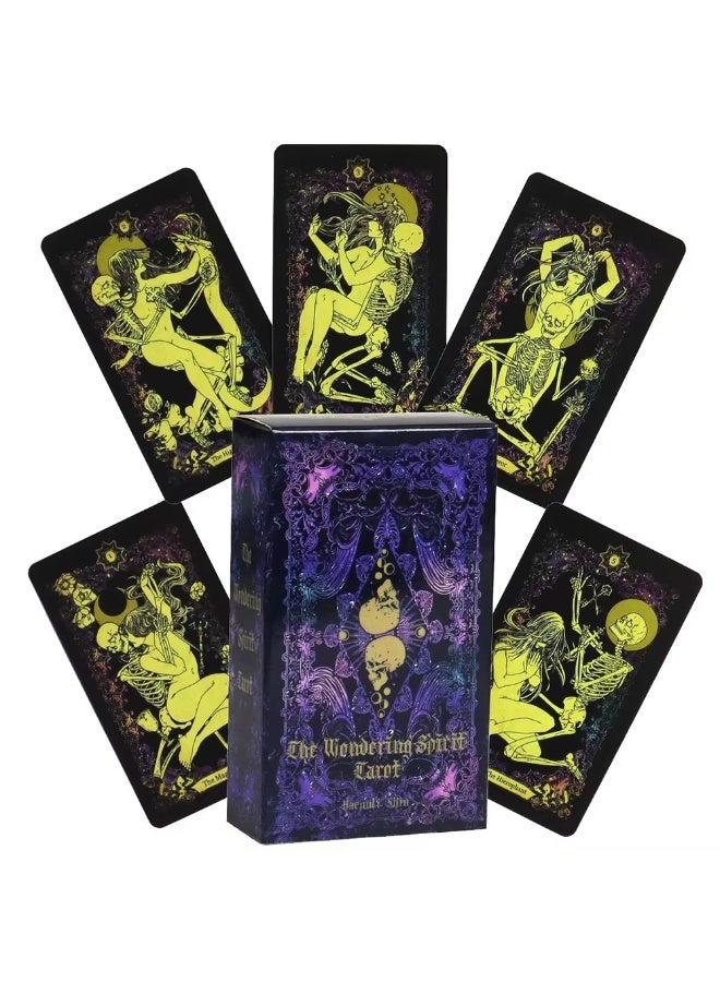 NIBEMINENT The 78-card/deck of Wandering Spirit Tarot cards: Discover Your Inner Spirit, Game cards for divination and self-reflection - Image 1