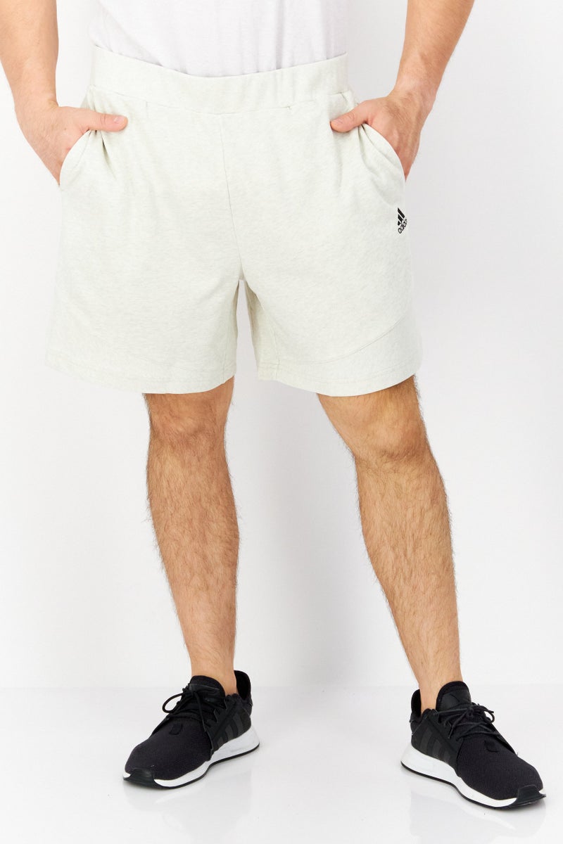 Adidas Men Sportswear Fit Running Shorts, Beige - Image 1