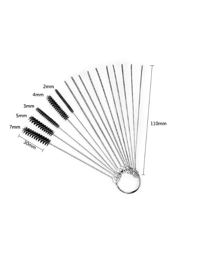 Carburetor Carbon Dirt Jet Cleaner Tool Kit 10 Cleaning Needles with 5 Brushes - Image 5