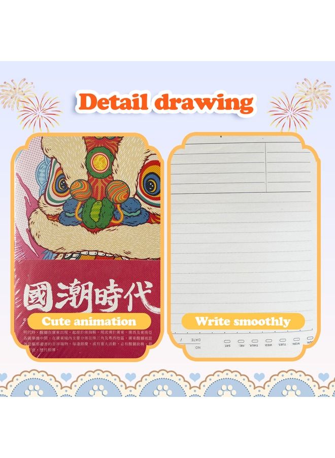 XIANGYU 4-Pieces A5 Stitched Stamping Softcover Journal School Notebook Students  - Image 4
