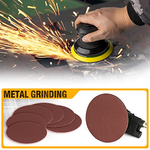 Autolock 6 Inches Air Random Orbital Sander, Pneumatic Palm Car Sanders For Wood Polisher Metal, Auto Body Work, Da Sanders, Dual-action Sander(1pcs) - Image 4
