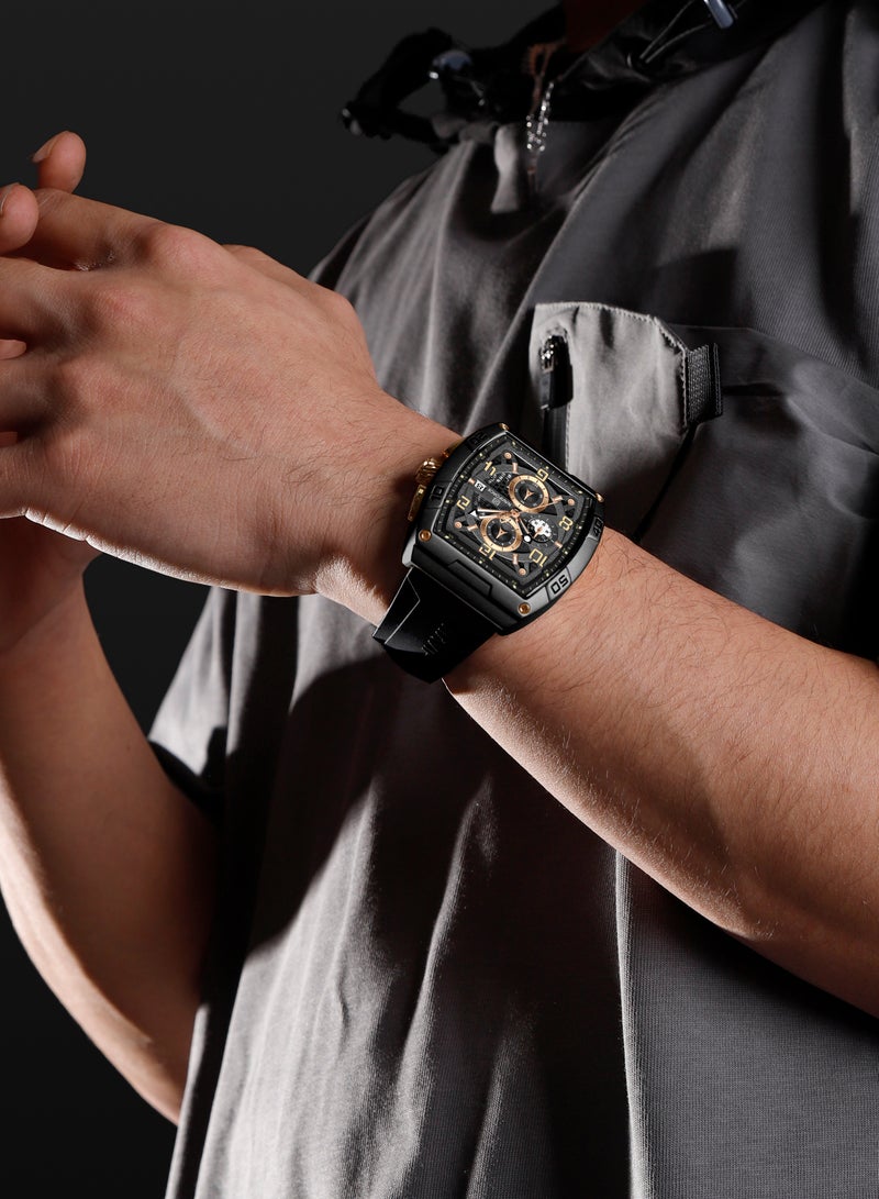 NAVIFORCE New Design Fumed Silica Quartz Chronograph Wrist Watch For Men NF8052 B/RG/B - Image 3